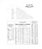 Table of Distances, Mecosta County 1879